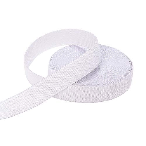 Airisoer EB1101 Elastic Bands For Sewing White 1 Inch 12 Yard High Elasticity Knit Spool Sewing Band thumb #1