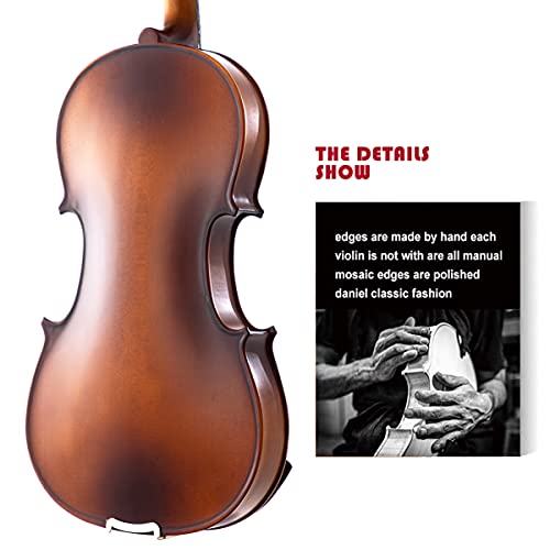 Aliyes Solid Wood Violin Designed For Beginners/Students With Hard Case Bow Rosin (4/4/Full-Size) #TOP3