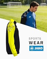 JAKO Polyesterjacke Sonic Unisex, schwarz/neongelb, S – Ansicht 3