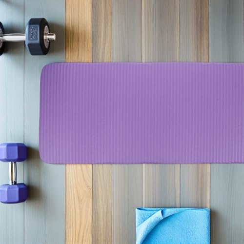 Almohadilla soporte para yoga para rodillas y codos, antideslizante, color violeta miniatura 6