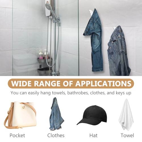 Qeapug 10 Pcs Patere Murale, Porte Manteau Mural, Crochet Porte Manteau, Patères Crochets Papillon Créatifs pour Manteaux Serviettes, Décoration de Salle de Bain Chambre(Noir) – vue 7