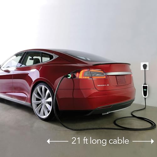 Lectron Level 1 / Level 2 Portable Tesla Charger (16 Amp / 32 Amp) with Dual Charging Plugs (NEMA 5-15 & 14-50) - Compatible with All Tesla Models - Thumbnail 5