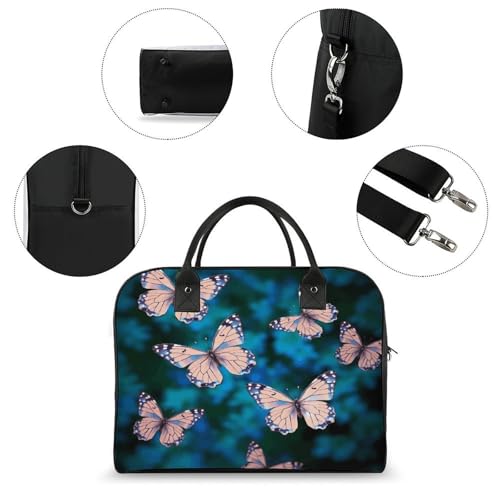 Bolso bandolera de nylon con mariposas, gran capacidad miniatura 6