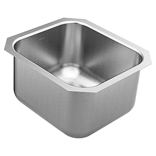 Moen Gs18442 1800 Series 16.5-Inch 18 Gauge Undermount Single Bowl Stainless Steel Kitchen Or Bar Sink #TOP5
