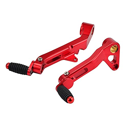 Gear Shift Lever Shifter Pedal Levers Rear Brake Clutch Lever for Ducati Monster 821 1200 1200S 1200R 2014-2019 (Color : Red)