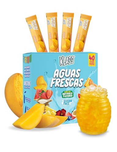 Klass Aguas Frescas Mango | Zero Sugar Drink Mix Packets
