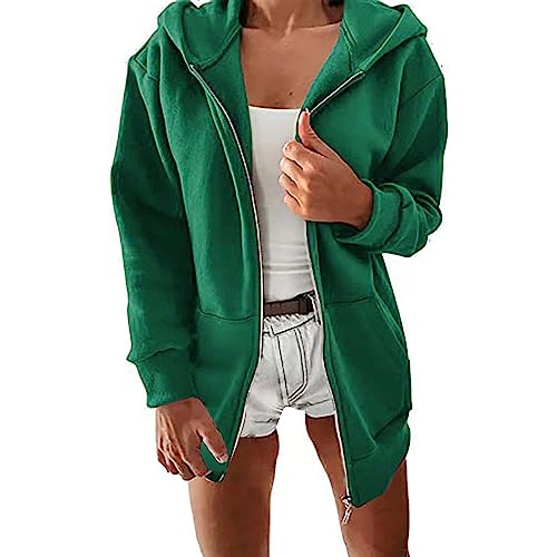 Veste à glissière en métal pour femmes style sport et loisirs pour automne hiver