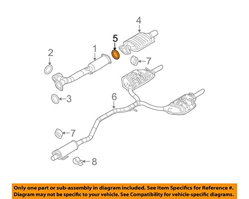 15S18 - Reprogram Power Steering Control Module and Steering Gear Extended Coverage - 2011-2013 Ford Lincoln & Mercury 5 Ford 6E5Z-9450-BA, Exhaust Pipe Connector Gasket
