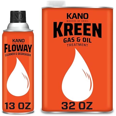 Kroil Engine Revival Bundle (Aerosol Spray/Liquid-13oz/16oz-2 Pack) | Kreen All-In-One Fuel System & Oil Additive Treatment + Floway Industrial Cleaner Degreaser Carbon (FL132-KR161) Cover