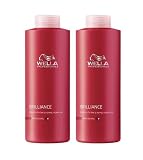 Wella Brilliance Shampoo 2 x 1000 ml feines-normales Haar Color Professionals Care
