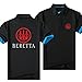 BABQ-ITYG T-Shirt Polo da Uomo per Beretta Training e Fitness Manica Corta Mezza Manica Traspirante Tee Top Abbigliamento-Black||4XL