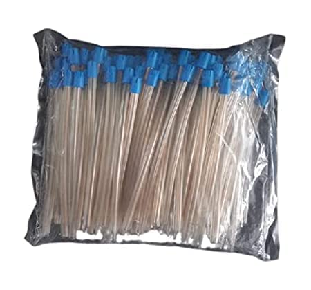 Dental Disposable Saliva Ejector Suction Tips, Flexible Hygienic Tubes, Soft Tip, Single Use, Blue, 100 Count