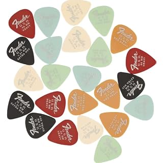 Fender Dura-Tone Lot de 24 médiators Forme 351 – Calibres assortis - Les Beatles, Paul McCartney, John Lennon, RIngo Starr, George Harrison Fender Dura-Tone Lot de 24 médiators Forme 351 - Calibres assortis – Image 3