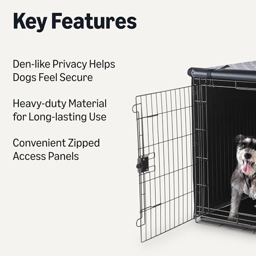 Amazon Basics Dog Cage Covers, Crate Covers for Dog Cages 121.92 cm by Amazon Basics - Image 2