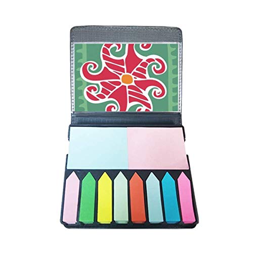 Marque-page autocollant Red Sun boite index adhésif totem mexicain pour livre et carnet
