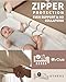 AirClub Bassinet Bedside Sleeper, Baby Crib for Newborn, Baby Bassinets Bedside Sleeper with 4 Auto-Lock & Adjustable Height, Breathable Mesh & Mattress, Bedside Bassinet