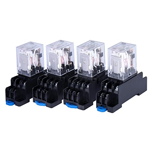 Relais de puissance LY2NJ AC 380V 8 broches avec socle de prise HH62P 10A