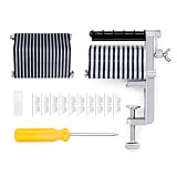 Goodcrafter Leather Strip Cutter Leather Table Top Lace Cutter Leather Cutting Tool for Fringe Braiding Strip Belts and Laces(Come with 10 Blades)