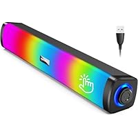 6W USB Powered Computer Gaming Speakers with Touch Light Control only .99: eDeal Info