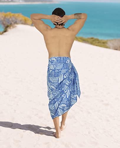 HAPPY BAY Men's Pareo Wraps Bath Swim Sarong Beach4