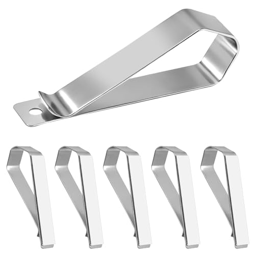 HINGTAI 6Pcs Car Sun Visor Photo Frames, Visor Clips for Cars DIY Sunshade Photo Frame Clip Stainless Steel Material, Not Easy to Damage Strong Hold Accessory for Car, Home & Office