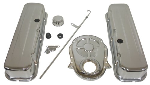 chevy small block dress up kit - 1965-95 Chevy Big Block 396-427-454-502 Chrome Steel (Tall) Engine Dress Up Kit - Smooth