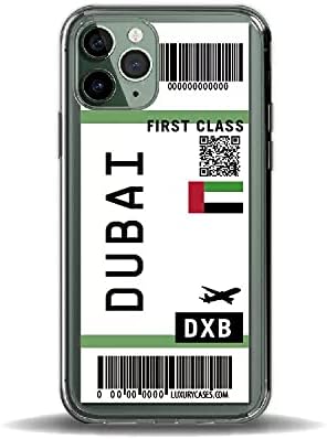Apple IPhone 12/12 Pro And IPhone 11/12 Pro Max Air Ticket Travel Label Dubai Clear Case (IPhone 12/12 Pro)