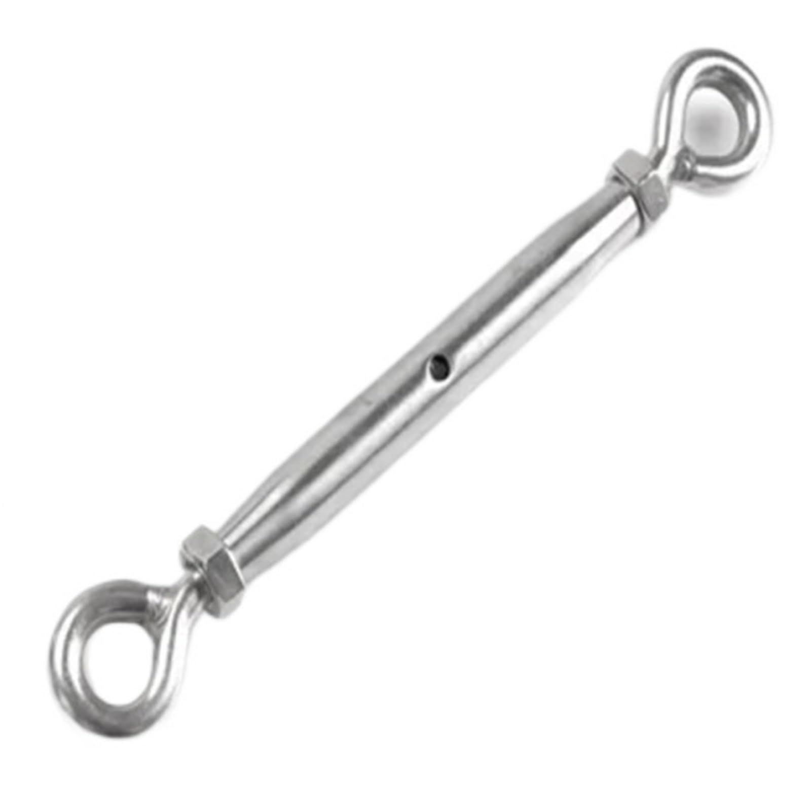 Tenditore for fune metallica con tenditore a gancio e occhiello da 5 pezzi in acciaio inossidabile 304 for carichi pesanti Per Supportos Piantes(M10,Type 3)