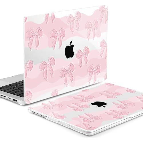 Image of MEEgoodo Case for M5 MacBook Pro 16 inch Case 2026 2024 2023 2021 with M5 M4 M3 M2 M1 Pro /Max Chip, Fit Model A3429 /A3428 /A3403 /A3186 /A2991 /A2780 /A2485, Melted Bow