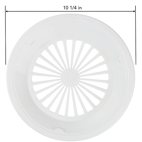 Trenton Gifts 10-Inch Reusable Plastic Paper Plate Holders, Picnic Supplies (12 Set - White) #TOP3