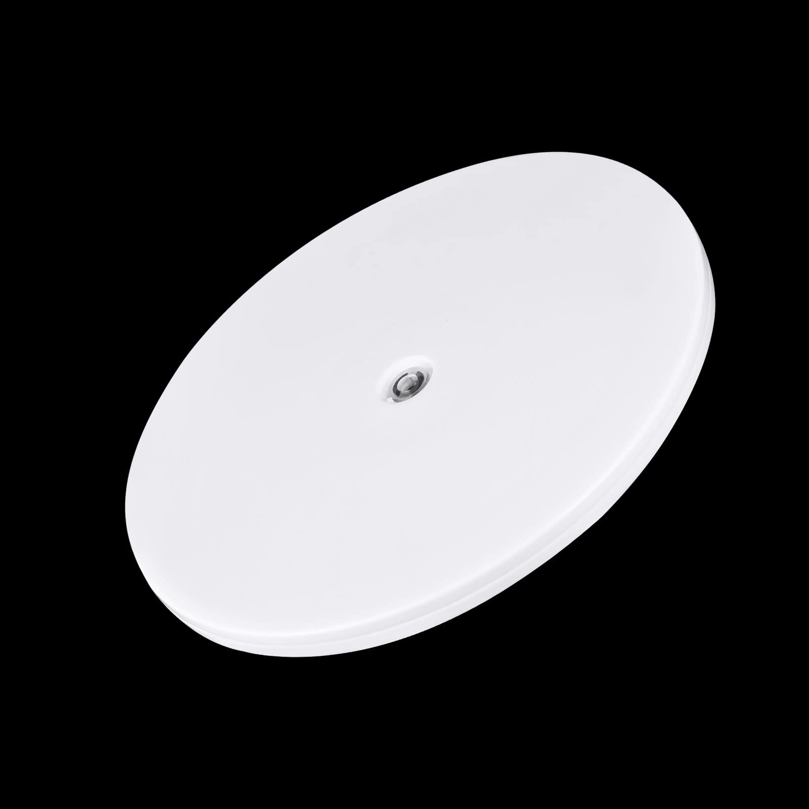 sourcing map Support rotatif pivotant de 30,5 cm avec roulements à billes en acier, base Lazy Susan, plateau tournant pour armoires d'angle de cuisine, blanc