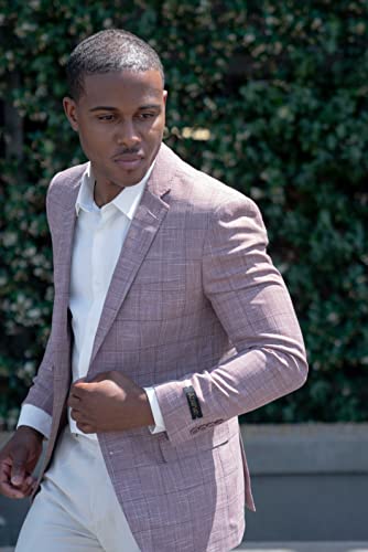 Slim Fit 2 Button Plaid Tweed Men's Suit Notch Lapel SD958184