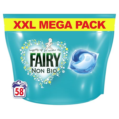 Fairy Non Bio PODS® Washing Liquid Capsules, For Sensitive Skin, 58 Washes