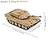 DS. DISTINCTIVE STYLE 1/48 Scale Metal Tank Model M1A2 Abrams Main Battle Tank Toy Plastic Model with Sound and Light