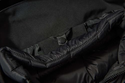 Echinodon Kids 3 In 1 Winter Jacket Water Resistant Warm Padded Jacket Child Detachable Inner Coat Outdoor Walking Hiking Jacket Black 160 - Image 2