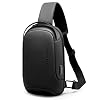 Mark Ryden Sling Bag, Waterdichte Grote Schouder Borst Crossbody Rugzak met USB Lichtgewicht Casual Daypack voor 9.7…