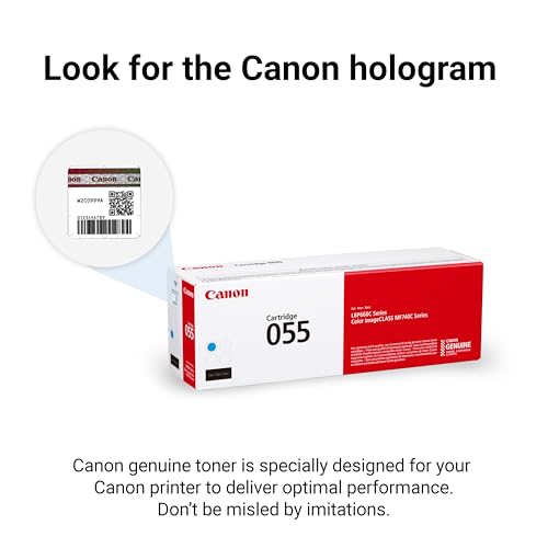 Canon Genuine 055 Cyan Toner Cartridge Compatible with LBP664Cdw, MF741Cdw, MF743Cdw, MF745Cdw, MF746Cdw - image 2