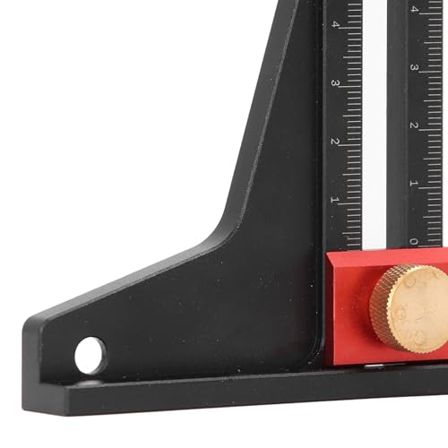 Höhenmesser, Tiefenmesser, Tiefenmesslineal, Aluminiumlegierung, Holzbearbeitung, Sägetisch-Höhenmesser, Konturmesser-Werkzeug für Sägetisch- und Lineal-Trimmmaschinen-Einstellung