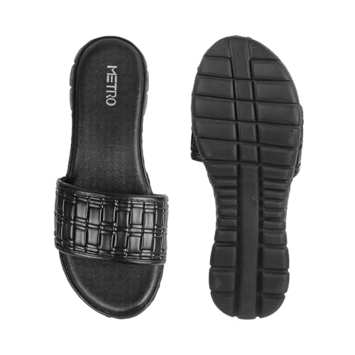 Image of Metro Women Synthetic Leather Comfort Slip-on Sandal