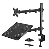 ✅ AHORRAR ESPACIO Y ERGONÓNICO: Este montaje ajustable con bandeja de mesa para monitor proporcionará una ubicación óptima para la pantalla. Nuestro soporte para monitor le permite trabajar más cómodamente, aumentando su productividad mediante aprovechar las pantallas duales, lo que reduce la necesidad de cambiar de pantalla para diferentes aplicaciones. Elija la posición correcta para reducir la tensión en el cuello y los ojos
