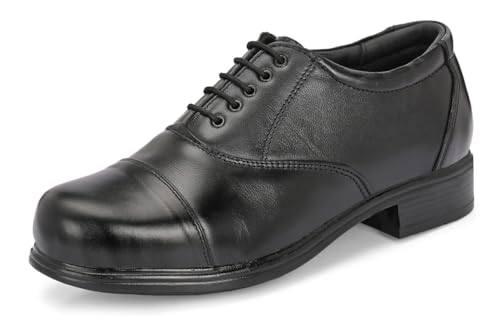 Image of Server Men's Oxford Shoe || Uniform Dress Shoe || Black Formal Shoes || Office Shoes Hand Made || Police Shoes Leather Lace Up Oxford Shoe