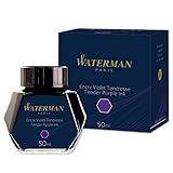 Waterman Fountain Pen Ink, Tender Purple, 50ml Bottle