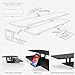 ECO-WILL Dual Monitor Stand, 2-Tier Wood Monitor Riser with Storage Organizer and Cable Management, Black