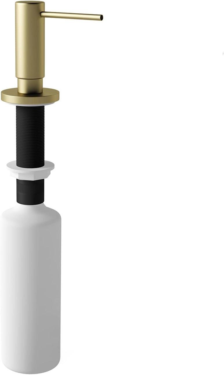 InSinkErator 45500AX-ISE Sink Top Soap Dispenser, Brushed Gold