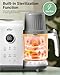 Bear Baby Food Maker with Two Layer Steam Baskets, One Step Baby Food Processor Steamer Puree Blender, Baby Food Mill with Bottle Warming Sterili-zing Auto Cleaning Function, BPA-Free, White