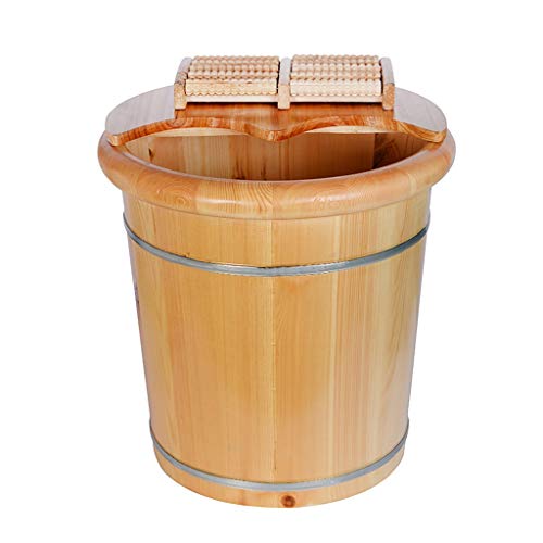 Spa de Pies de Madera con Masaje y Cubierta 40 cm miniatura 1