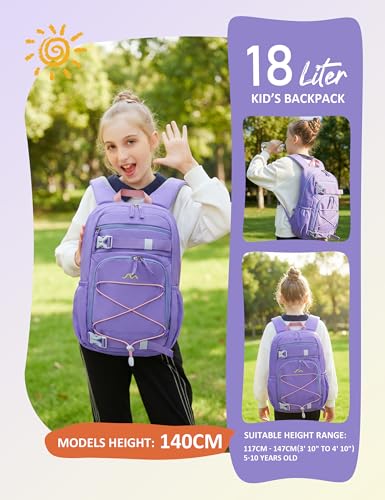 Mountaintop Plecak dziecięcy 15 l z pasem piersiowym – lekki plecak szkolny dla chłopców i dziewczynek, idealny do szkoły i wędrówek (25 x 14 x 41 cm) – ergonomiczny i oddychający, 18L, Casual