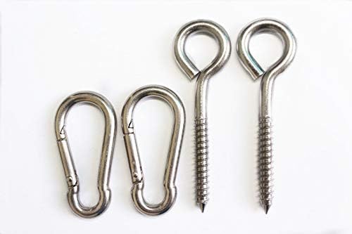 MHMYDZ 600lbs Capacity Premium Hammock Hanging Kit Heavy Duty,Durable Hammock Hooks Carabiners for Hammock Stand Swing Chair Hooks Multiple Indoor Outdoor
