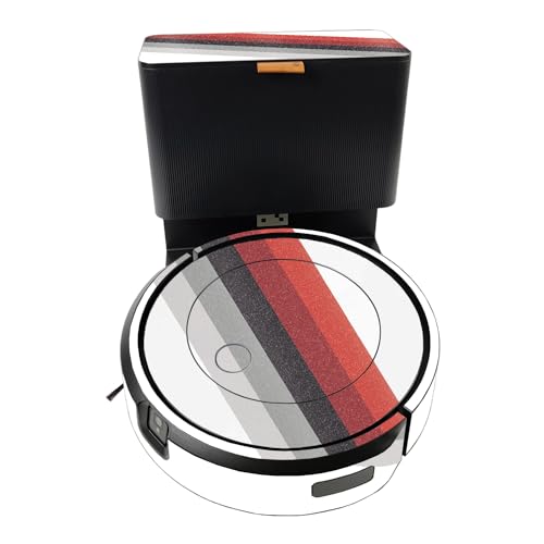 Glossy Glitter Smart Home Skin Compatible with iRobot Roomba J5 Plus - Slant Stripes - Premium 3M Vinyl Protective Wrap Decal Cover - Easy to Apply | Crafted in The USA by MightySkins