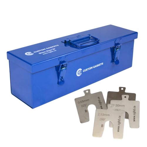 CGLTD Stainless Steel Slotted Shim Kit, Size B, 3" x 3" (Pack of 130)